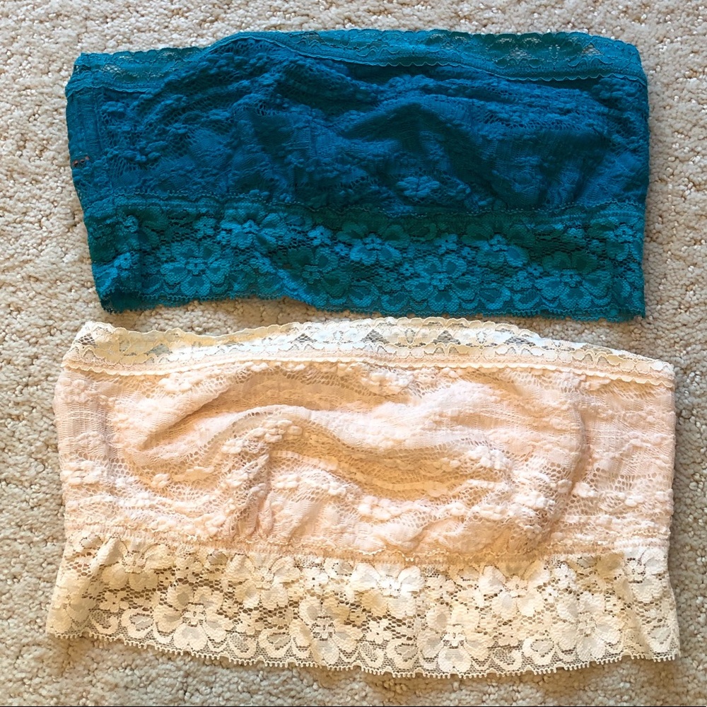 NWOT Two Free People Lace Bandeaus